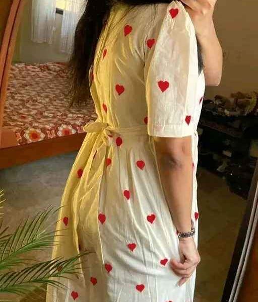 Printed Pure Cotton Stitched Straight Gown - ₹497 | COD & Free Shipping