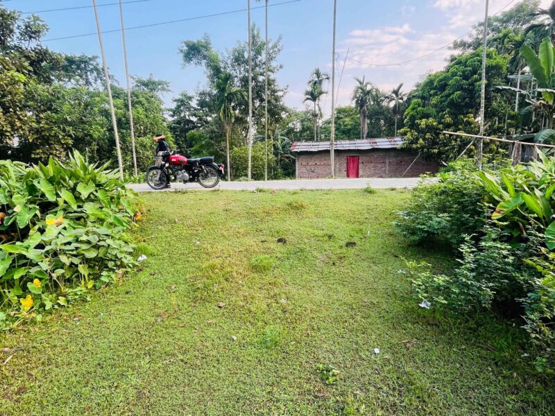 4 bigha 1katha 16lessa miyadi patta plot front space 50ft approx